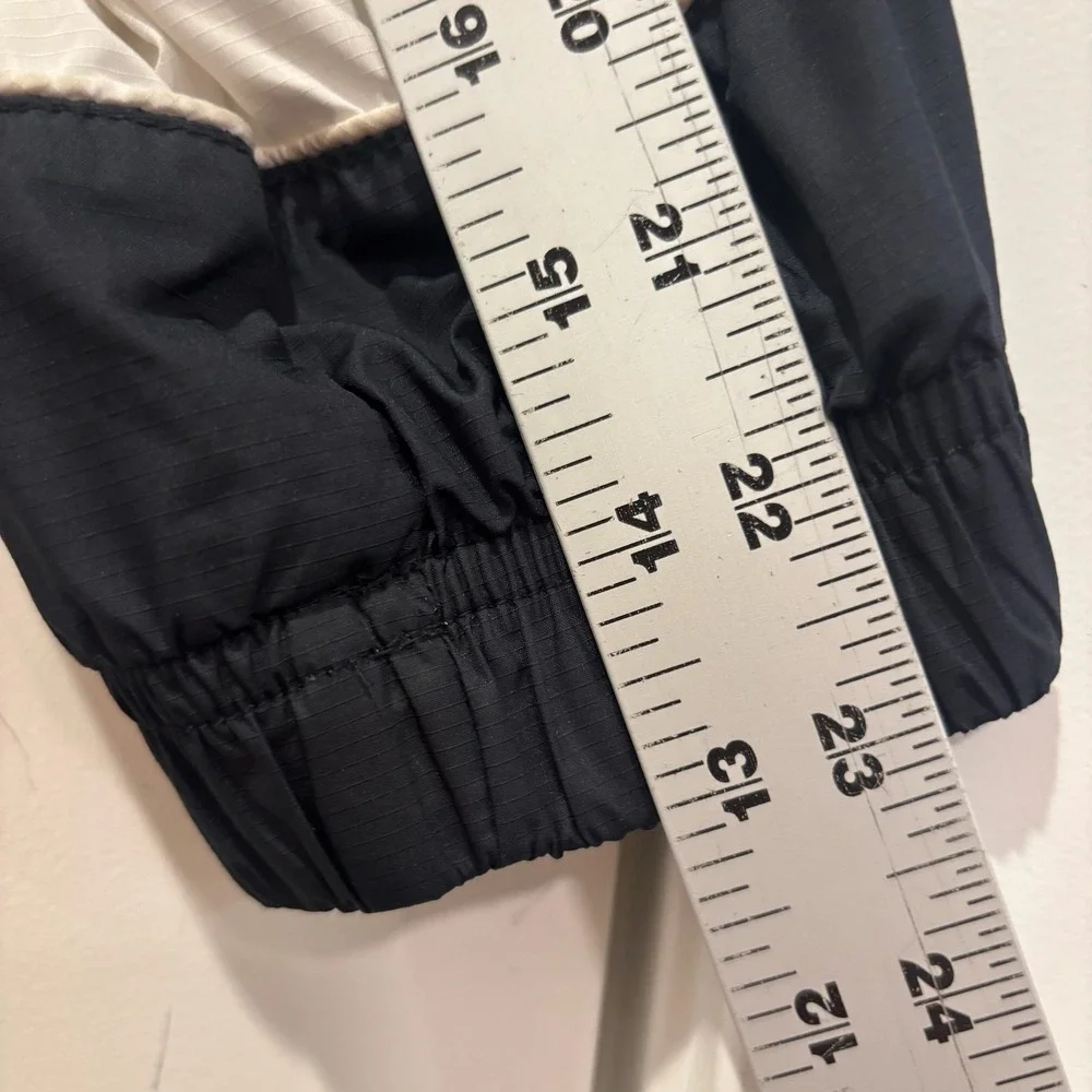 Vintage Nike Team‎ Windbreaker Jacket Black White Colorblock Full Zip  Womens XL